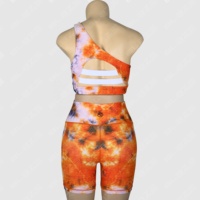 Conjunto Deportivo de Yoga de 2 Piezas para Mujer, Estilo Nuevo y Personalizado de Blaze Fight Wear, Ligero, Elástico en 4 Direcciones, Pantalones Cortos Ajustados de Cintura Alta
