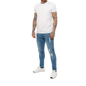 กางเกงยีนส์สำหรับผู้ชายกางเกงยีนส์ผ้าเดนิมแห้งเร็วผ้าเดนิมแบบลำลองสำหรับผู้ชายผ้าเดนิมแบบหลวมงานตามสั่ง - Product Image 6