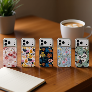 เคสโทรศัพท์ IP 14 PRO MAX แบบแม่เหล็กป้องกันการตก ทำจาก TPU+PC สำหรับงานซับลิเมชั่น ลายดอกไม้สไตล์จีน พร้อมวงแหวนแม่เหล็ก - Product Image 2