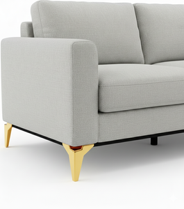 Prizma 19cm Or PVD Enduit Moderne En Plastique Meubles Jambe Résistant Aux Rayures Durable pour Canapé Armoire Table À Manger Cuisine Chaise - Product Image 2