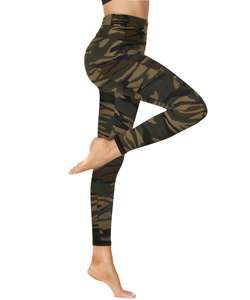 Mallas de yoga transpirables de secado rápido personalizadas, mallas deportivas de compresión para correr para mujer, mallas de yoga sin costuras de moda de cintura alta - Product Image 3