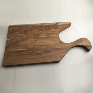 Rustique chinois personnalisé petite planche à découper en bois ensemble noyer noir Couple boucher bloc planche à découper cadeau pour la cuisine - Product Image 4