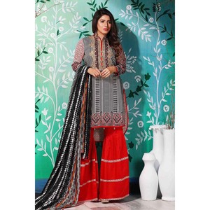 Traje de viscosa bordado Tawakkal Azure - 3978-B - Product Image 2