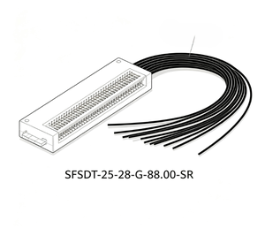 Câble de connexion à double rangée à 50 positions SFSDT-25-28-G-88.00-SR, pas de 1,27 mm - Product Image 1