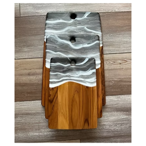 Tabla de cortar ecológica Premium de madera y resina para cocina sostenible de Tradebyd - Product Image 2