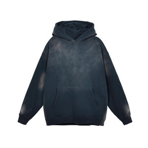 Acid <b>Wash</b> Men's Winter Hoodies Wholesale Latest Design Vintage OEM Service Breathable Eco-Friendly Cotton Custom Colors & Logo - Product Image 3