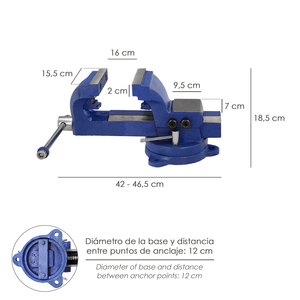 Tornillo Banco Giratorio Heavy Duty 155 mm - Product Image 2