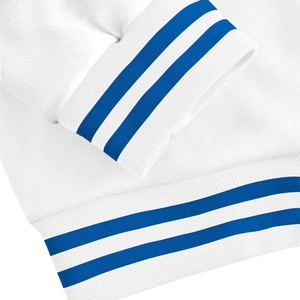 Zeta Phi Beta 1920 Blue <b>White</b> Sorority Greek Life Varsity Letterman Jacket ZPB Chenille Patch Founders Edition - Product Image 6