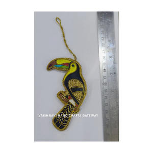 คุณภาพสูงที่ไม่ซ้ำกันเครื่องประดับคริสต์มาสแขวนสำหรับตกแต่งต้นไม้งานปักด้วยมือและงานลูกปัดพิมพ์กราฟิก - Product Image 3