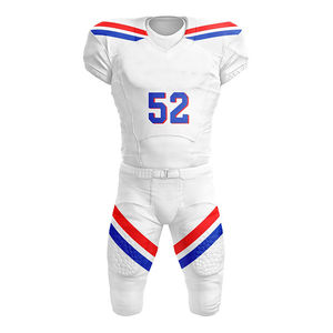 Uniformes de football américain confortables avec maillots et shorts imprimés par logo de broderie sublimée Équipement de football élégant - Product Image 4