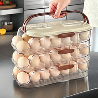 Boîte de conservation alimentaire empilable à grande capacité avec couvercle anti-poussière en plastique rectangulaire résistant aux chocs