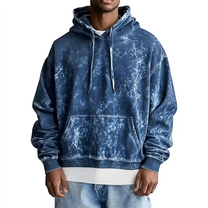 OEM ODM Streetwear lourd surdimensionné coupe ample Boxy épaule tombante décontracté mode extérieur haut cordon essentiel sweat à capuche - Product Image 1