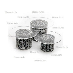 <b>Set</b> Of 3 Different Sizes <b>Cake</b> <b>Stand</b> With Greatest Quality MOP And Acrylic Chocolates Dessert <b>Stand</b> At Best Price - Product Image 4