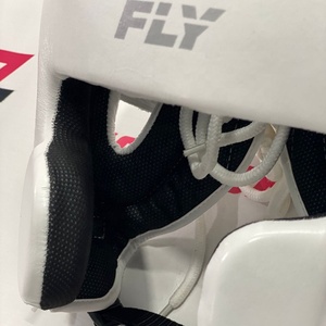 Genuine Cowhide Leather Open Face Laced Up Adjustable FLY White <b>Head</b> Gear Customized Protection Boxing Muay Thai <b>Head</b> Guard - Product Image 4