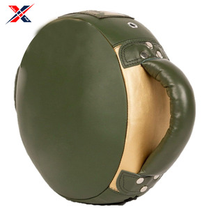 2025 nueva llegada boxeo punzonado escudo Material de cuero personalizado contraste Color ecológico alta calidad Premium al por mayor - Product Image 2