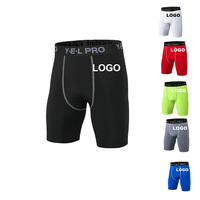 Collants taille moyenne décontractés pour hommes Shorts d'exercice solides à haute compression pour vêtements de sport Jogging Running Sports Drawstring