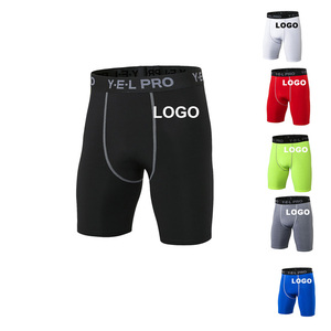 Collants taille moyenne décontractés pour hommes Shorts d'exercice solides à haute compression pour vêtements de sport Jogging Running Sports Drawstring - Product Image 5