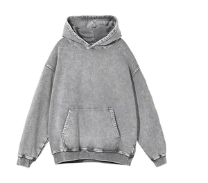 Sweat-shirt à capuche en jersey contrasté de style occidental OEM pour hommes, motif uni, coupe-vent, respirant, écologique, hiver - Product Image 6