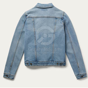 Veste en jean pour homme décontractée, respirante, écologique, 100 % coton, de qualité supérieure, très vendue, chaude pour l'hiver, confortable, devant pour la vente en ligne - Product Image 2