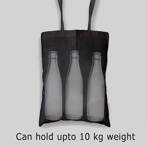 กระเป๋าช้อปปิ้งผ้าแคนวาสผ้าฝ้ายย้อมสีเป็นมิตรกับสิ่งแวดล้อมกระเป๋าใส่ของผู้หญิงมีหูหิ้วในตัวสไตล์แฟชั่นพิมพ์ลาย - Product Image 3