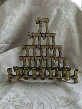 Ornamental Brass Menorah Candle Holder Jewish Hanukkah <b>Lamp</b> Decorative Candle Stand Home Decor - Product Image 3