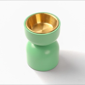 Quemador de incienso y Bakhoor de madera verde claro con cuenco de latón, soporte Oud tradicional hecho a mano para fragancia para el hogar - Product Image 2