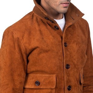 Fabricant OEM Veste universitaire Letterman personnalisée College Bomber grande taille pour hommes Veste en cuir unie imperméable à l'eau - Product Image 3