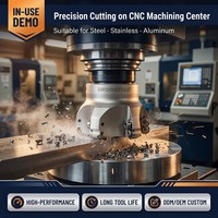 OEM Personnalisable CNC Face Fraise Plaques Antichoc Durci EMR5R Flying End Mill pour Centre D'usinage Fraisage ODM