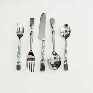 Eco-Friendly <b>12</b>-Piece Silver Flatware Set Sustainable Mirrored Steel Knife and Fork for Home and Tea Use Includes Box Available - Product Image 5