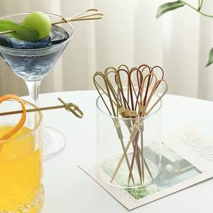 Brocheta de bambú desechable ecológica Paquete pequeño de bajo costo para fiesta en casa o fruta/Color de comida Palo de bambú natural - Product Image 6