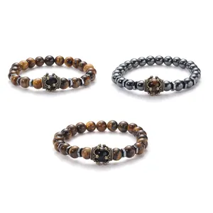 Hommes femmes bijoux en pierre perles fabrication réglable graine extensible chaîne en vrac Bracelets perlés