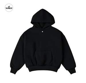 Venta al por mayor de calidad Puff Impresión de peso pesado de algodón de los hombres con capucha térmica de gran tamaño personalizado pulóver sudaderas con capucha de algodón para los hombres - Product Image 6