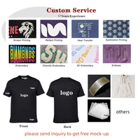 T-shirts à la mode de rue personnalisés à quantité minimale de commande bas 100% coton T-shirts à épaules tombantes extra lourdes en vrac, T-shirts graphiques imprimés Dtg