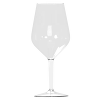 Verre à vin Wobz en Tritan non imprimé, design européen, transparent, pour consommation directe, compatible lave-vaisselle, utilisation extérieure, pour fêtes, sans minimum de commande