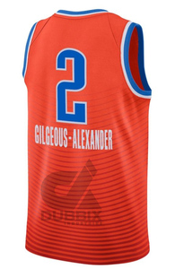 Conjunto de Uniforme de Baloncesto de Oklahoma City 2024-25, Alta Calidad, 100% Poliéster, Logotipo Personalizado Cosido y Bordado, Talla Grande - Product Image 4