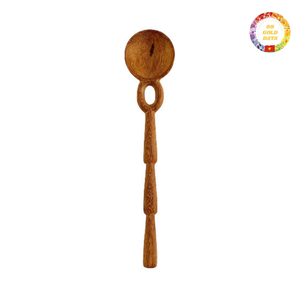 Cuchara agitadora de madera de bambú con logotipo grabado, accesorio de cocina ecológico personalizado para té, café, postre, uso - Product Image 2