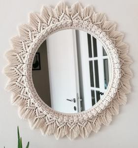 Best Selling Macrame <b>Mirror</b> Wall <b>Hanging</b> Modern Design Style for Decorative Purpose Available at Wholesale Price in India - Product Image 2