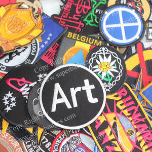 Custom Embroidered Iron-on Patches with Beads for Jackets Backpacks & Hats Personalized Designs for Clothing Decorations - Product Image 1