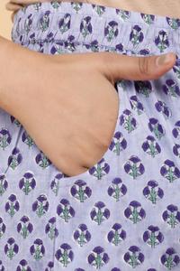 Conjunto de Kurti Plazzo de Algodón Pesado con Estampado Elegante y Dupatta para Mujer, Ideal para Festivales y Uso Diario - Product Image 6