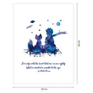 Le Petit Prince Kunstdruck, Diseño Minimalista, Patrón de Naturaleza Muerta Minimalista - Product Image 2