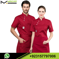 Ensemble complet de vestes multistyles pour hommes et femmes, uniformes de Chef communs pour le Restaurant