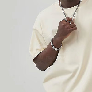 T-shirt surdimensionné pour homme, coupe classique, style urbain tendance, 100% coton, léger et confortable, tenue d'été - Product Image 5
