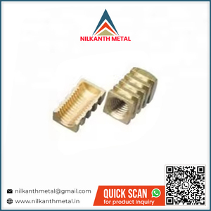 Écrou d'insertion rotatif en laiton d'excellente qualité disponible à un prix raisonnable - Product Image 2