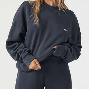 Suministro directo de fábrica Sudadera para mujer Impresión personalizada Nuevo diseño Ligero y forrado para adultos 100% Algodón al por mayor - Product Image 4