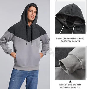 Ondra เสื้อสเวตเตอร์มีฮู้ดผู้ชาย, เสื้อแฟชั่นแขนยาวผ้าฟลีซแบบสวมหัวมีเชือกรูดมีกระเป๋าแบบดิจิตอลสำหรับฤดูหนาว - Product Image 4