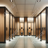 Cubículos de Baño Públicos con Accesorios de Nailon, Durabilidad y Funcionalidad