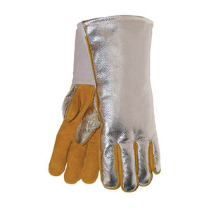 Venta al por mayor mejor diseño personalizado de piel de cabra Digital de cuero guantes de soldadura profesional Unisex guantes de soldadura - Product Image 2