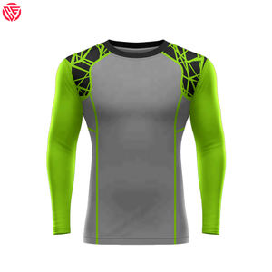 Vente chaude Rush Guard Hommes Taille Personnalisée Confortable Compression Fitness Rash Guard À Manches Longues Hommes Compression Rash Guard - Product Image 3