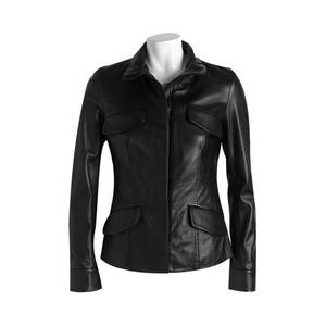 Chaqueta de cuero de oveja a prueba de viento para mujer, alta calidad, 2022 - Product Image 2