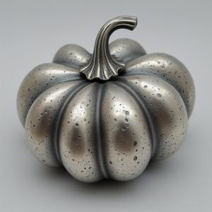 Linterna de calabaza de aluminio de corte hueco, arte hecho a mano con acabado plateado, transformando la luz de las velas en decoración festiva de Halloween - Product Image 6